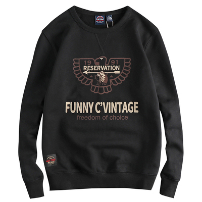 荷兰复古风格加绒加厚卫衣