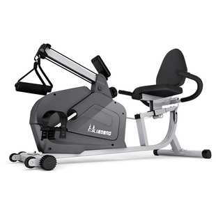 杰森卧式健身车R9 家用带拉绳有氧静音磁控脚踏车多功能康复器材