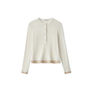 STARTER长袖T恤2026春季新款百搭时尚老钱风女款内搭假两件上衣