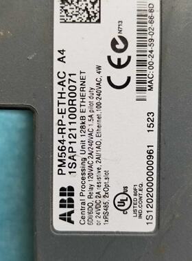 议价ABB原装拆机AC500CPUPM564-RP-ETH-AC 1SAP121100R0071 图片