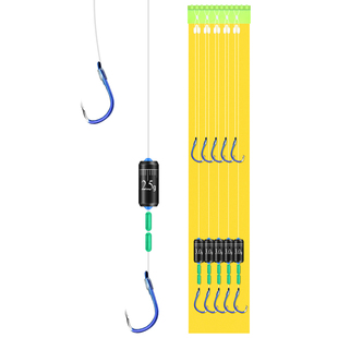 新型跑铅子线双钩成品免调漂防缠绕鲫鱼钩正品绑好金袖伊势尼套装