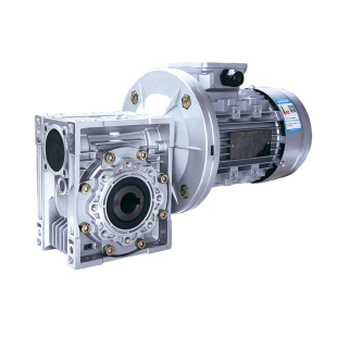 nmrv减速机带电机0.37/0.75/1.5KW铝壳蜗轮蜗杆变速齿轮箱减速器