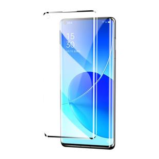 适用opporeno6pro钢化膜曲面全屏覆盖5G版防指纹高清玻璃Reno6pro+手机膜抗蓝光防摔保护OPPO全包边水凝膜por