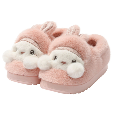 兔兔儿童宝宝棉拖鞋女款秋冬包跟