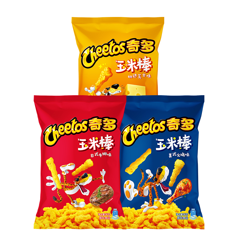 奇多玉米棒爆款网红小吃90g*6/12包零食大礼包