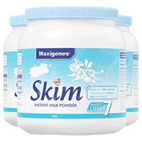 【1kg*3罐】澳洲美可卓蓝胖子脱脂成人奶粉