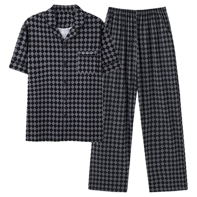 【浪莎】官方正品纯棉短袖睡衣男