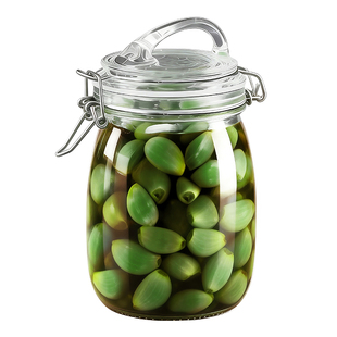 腊八蒜密封罐食品级玻璃瓶家用腌咸菜糖蒜罐子泡腊八醋专用空瓶子