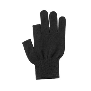 薄款灰露两指干活耐磨透气工业劳保男女半指尼龙工作通用采茶手套