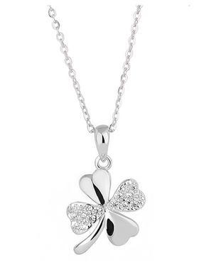 幸运四叶草S925纯银项链