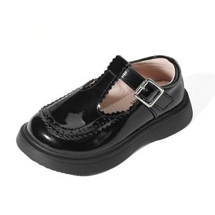 女童公主单鞋小学生春秋新款礼服真皮宝宝中大儿童鞋子表演用皮鞋
