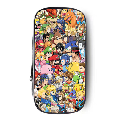 超级马里奥笔袋动漫文具盒帆布