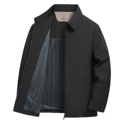 雪中飞中老年翻领夹克外套