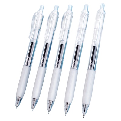 白雪按动中性笔大容量高颜值