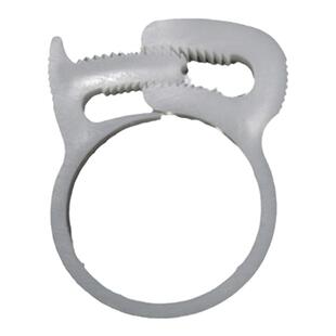 白色塑料喉箍 卡箍 强力管夹线夹 电缆线固定夹 塑料管箍 紧固件