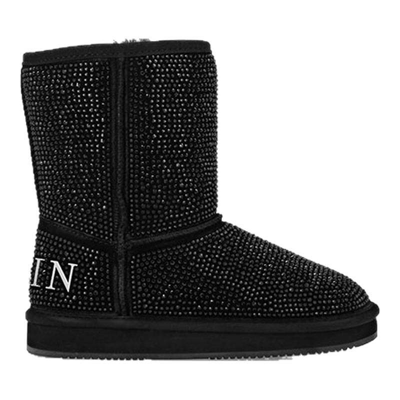PHILIPP PLEIN 女士PLEIN中筒雪地靴