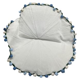 成品蓝色玫瑰花束毛毯编织花朵毯子针织520情人节生日礼物女生