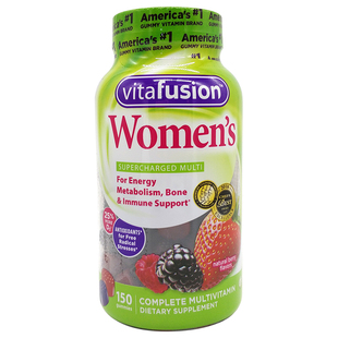 美国VitaFusion women's小熊糖女士综合维生素矿物质软糖220粒