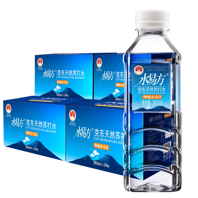 克东天然苏打水380ml*24瓶组合
