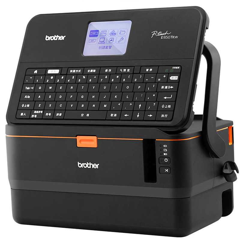 兄弟线号机PT-E800TK 号码管标签机pvc套管打印机线缆印字打号机