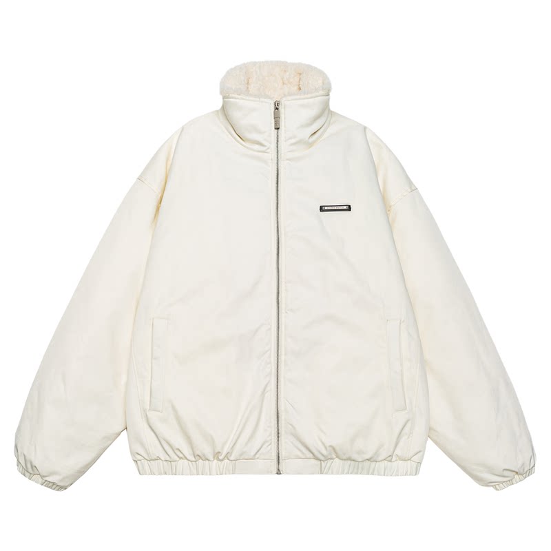 GOGOSOON羽绒服男新款2025冬季羊羔绒外套90白鸭绒加厚保暖宽松潮