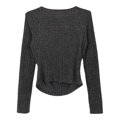 记忆的起点时尚显瘦V领针织衫