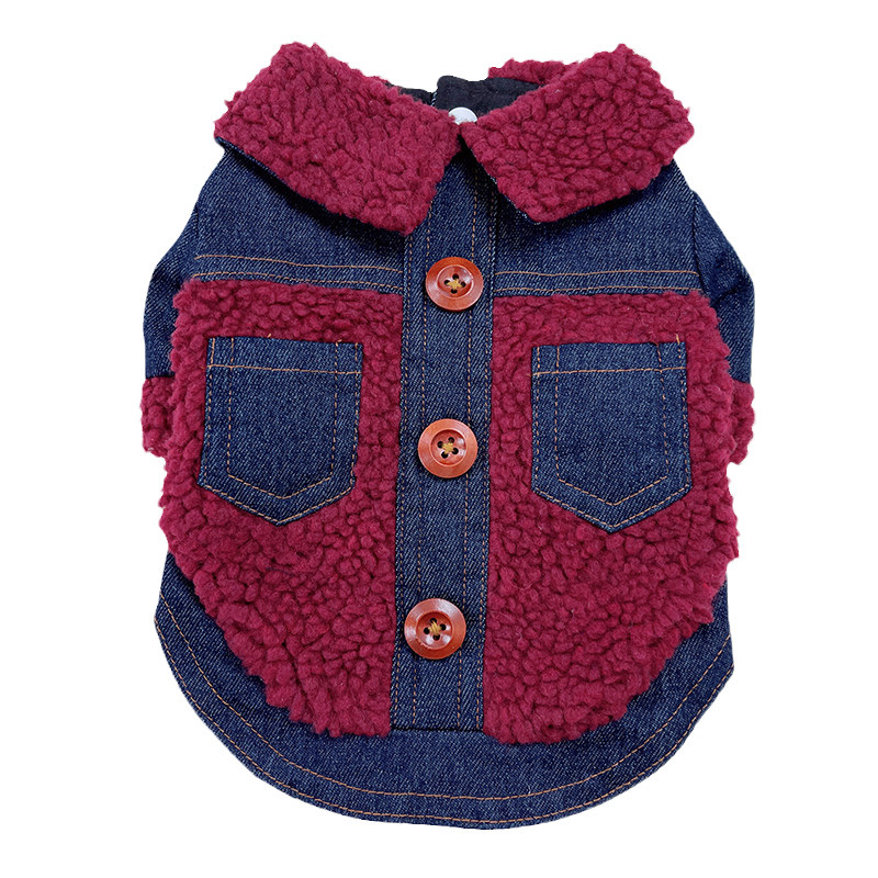 狗狗衣服秋冬牛仔外套喵咪棉衣宠物冬天保暖泰迪雪纳瑞秋季幼犬冬