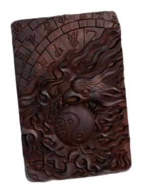 龙虎山天师府发货官方旗舰店雷击枣木虎头紫薇讳吊坠吊牌道家饰品