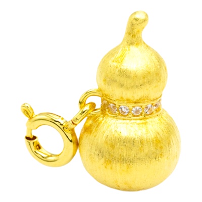 【店铺专属】18k金点钻葫芦小提溜女百搭配件【WT0459】不脱模