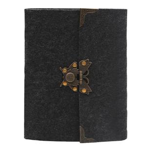 定制创意复古风格学生笔记本商务记事本A5B6活页本相册绘2孔6孔本