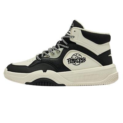 鸿星尔克高帮运动板鞋男