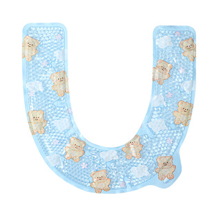 夏季凉感马桶垫2025新款隔热防水免洗坐便垫子粘贴式家用防臭套圈