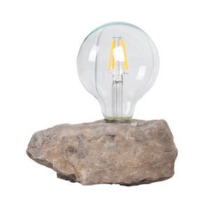 民宿手工石头灯装饰台灯卧室床头灯酒吧桌灯办公照明装饰创意田园