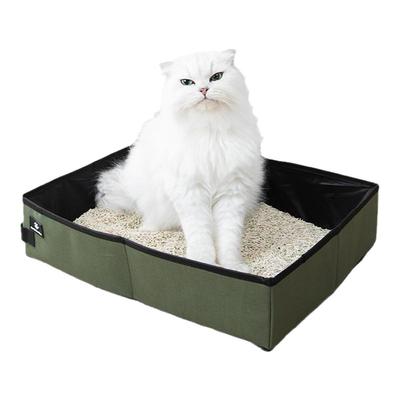 便携式折叠猫砂盆可重复使用