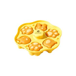 贝肽斯宝宝辅食蒸糕模具婴幼儿食品级硅胶盒秒脱模米糕烘焙工磨具
