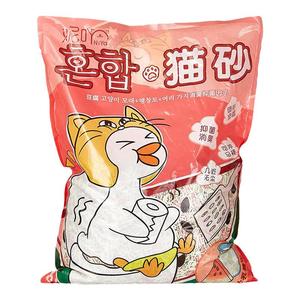 妮吖混合型猫砂膨润土豆腐猫沙快速结团可冲厕所除臭低尘