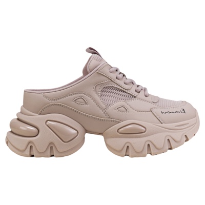 fed网面老爹鞋夏季新款女鞋厚底拖鞋增高包头半拖女款S0505-ZC588