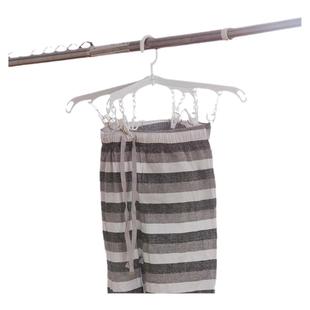 NITORI宜得利家居多功能衣服袜子晾衣架收纳盒塑料夹子十字型晒架