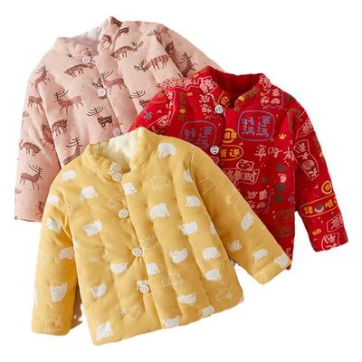 幼儿纯棉花手工加厚保暖棉袄棉服