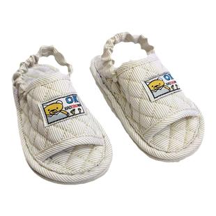 儿童室内静音软布底幼童男女宝宝1-3岁纯棉春秋四季防滑耐磨拖鞋