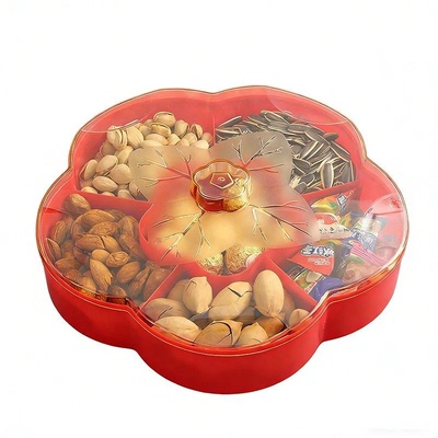 新年喜庆乔迁家用茶几果盘收纳