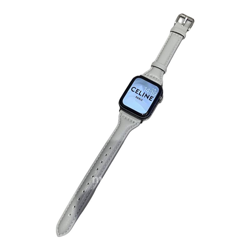柔软真皮细款小蛮腰表带适于Applewatch6789SE苹果11手表iWatch10
