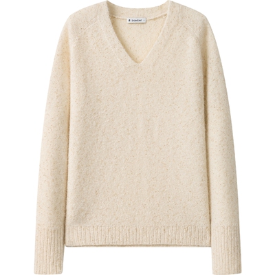 【播奥莱】播商场同款慵懒宽松针织衫女冬优雅轻薄毛衣BDR4SD3856