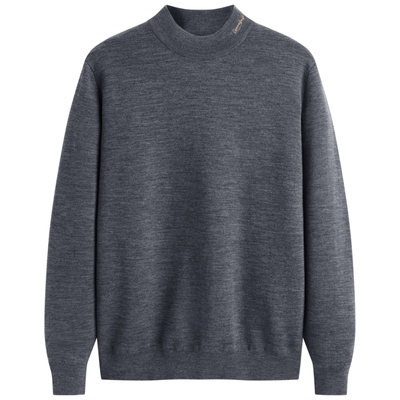 太平鸟男装半高领羊毛衫