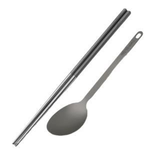 钛途TiTo钛合金勺子叉子筷子刀子折叠叉勺餐具组合套装便携式餐具