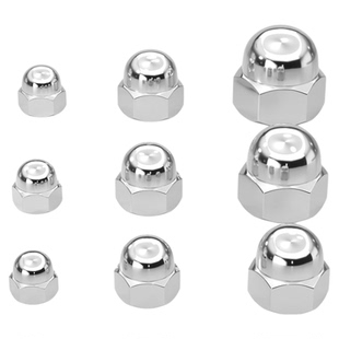 304不锈钢细牙盖型形螺母细牙盖帽M10M12M14M16M18M20*1*1.25*1.5