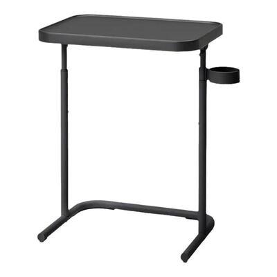 IKEA宜家代购比约高森小边桌可升降折叠沙发床边小桌子茶几带杯架