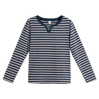 2025年新款纯棉条纹长袖T恤