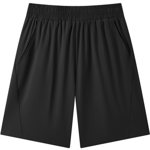 gxgjeans男装  多色简约纯色宽松运动直筒休闲短裤男裤 26夏新品