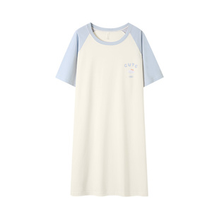 莫代尔睡裙夏季少女睡衣初中高中学生夏天女童青少年家居服可外穿
